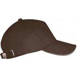 Sols Long Beach Cap Unisex - Chocolate/Beige