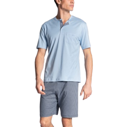 Calida Relax Choice Short Pyjamas - Light Blue