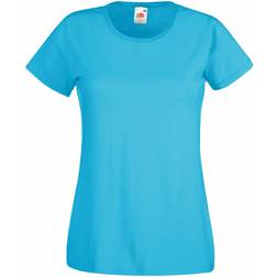 Fruit of the Loom Womens Valueweight Short Sleeve T-shirt 5-pack - Azure Blue