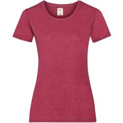 Fruit of the Loom Womens Valueweight Short Sleeve T-shirt 5-pack - Vintage Heather Red