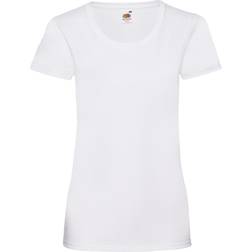 Fruit of the Loom Womens Valueweight Short Sleeve T-shirt 5-pack - White