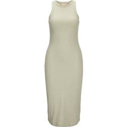 Jack & Jones Women's Sleeveless Rib Midi Dress - Green