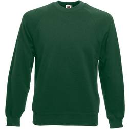 Fruit of the Loom Classic Raglan Sweatshirt - Bottle Green