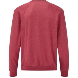 Fruit of the Loom Classic Raglan Sweatshirt - Heather Red