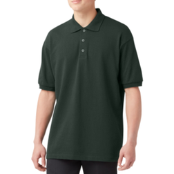 Dickies Adult Size Piqué Short Sleeve Polo - Hunter Green