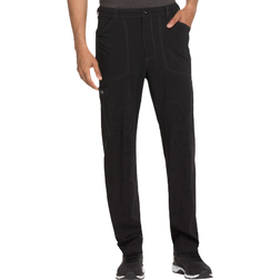 Dickies Men's Advance Straight Leg Zip Fly Cargo Scrub Pants - Black