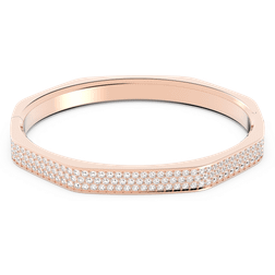 Swarovski Dextera Octagon Bangle - Rose Gold/Transparent