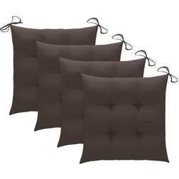 vidaXL 314885 Chair Cushions Brown (40x40)