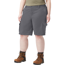 Dickies Women's Relaxed Fit 11" Cargo Shorts Plus Size - Graphite Grey