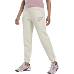 Reebok Women Identity Logo Fleece Joggers - Classic White Mel