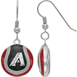LogoArt Arizona Baseball Earrings - Silver/Multicolour