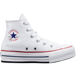 Converse Little Kid's Chuck Taylor All Star Lift Platform - White/Garnet/Navy