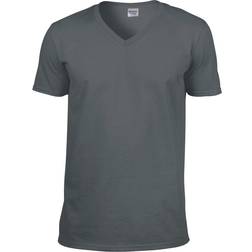 Gildan Soft Style V-Neck Short Sleeve T-shirt M - Charcoal