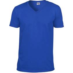 Gildan Soft Style V-Neck Short Sleeve T-shirt M - Royal