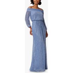 Adrianna Papell Metallic Mesh Maxi Dress, Dusty