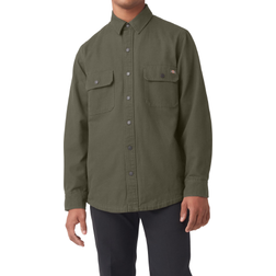 Dickies Duck Flannel-Lined Shirt - Military Green