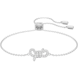 Swarovski Lifelong Bow Bracelet - Silver/Transparent