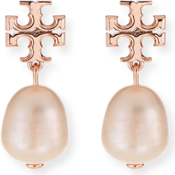 Tory Burch Kira Drop Earrings - Rose Gold/Pearl