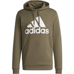Adidas Essentials Fleece Big Logo Hoodie - Orbit Green/White