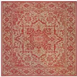 Safavieh Linden Red, Beige 79x79"