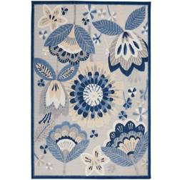 Nourison Aloha ALH25 Blue, Gray 115.2x156"