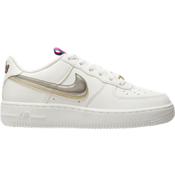 Nike Air Force 1 LV8 GS - Off Noir/Summit White/Pink Prime/Metallic Pewter