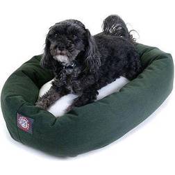 Majestic Pet Sherpa Bagel Dog Bed MD Green MD