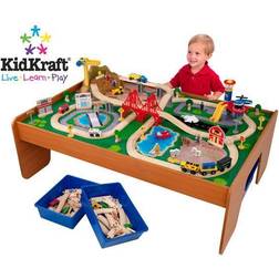 Kidkraft Ride Around Town Train Table and Set, Multicolor