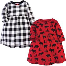 Hudson Baby 2-Pack Moose Bear Dresses
