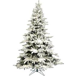 Vickerman Flocked Utica Fir White/Green Christmas Tree 90"