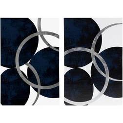 Ink+ivy & Celestial Orbit Navy 2-pc. Canvas Wall