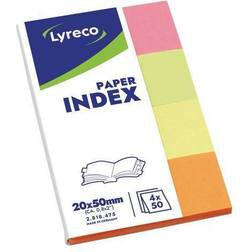 Lyreco Indexflikar 20x50mm sort.färg