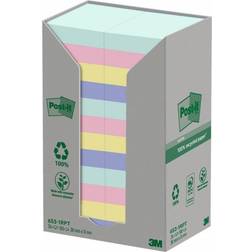3M Post-it Sticky Notes Assorted 38 x 51 mm 100 Sheets Pack of 24