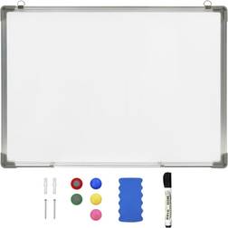 vidaXL Magnetic Dry-erase Whiteboard White 90x60 cm Steel White