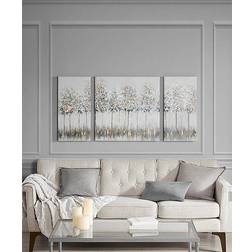 Madison Park Blue Midst Forest Canvas Wall 3-piece Set Wall Decor