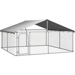 vidaXL Outdoor Dog Kennel with Roof 300x300x150cm