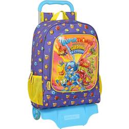 Safta School Rucksack with Wheels SuperThings Guardians of Kazoom Purple Yellow (32 x 42 x 14 cm)