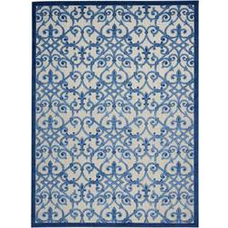 Nourison Aloha ALH21 Gray, Blue 120x155.984"