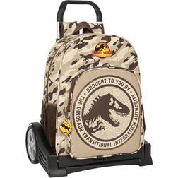 Safta School Rucksack with Wheels Jurassic World Dominion Brown (33 x 42 x 14 cm)