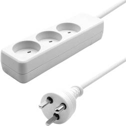 ProXtend KIT3KIT15W Danish IT Power Strip 3-way 15M White