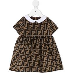 Fendi Baby Girls Ff Print Dress - Brown