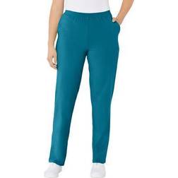 Catherines Plus Women's Suprema Pant in Deep Teal (Size 0XWP)
