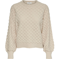 Only Textured Knitted Pullover - Pumice Stone