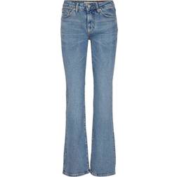 Superdry Women's Mid Rise Slim Flare Jeans Walcott Stone