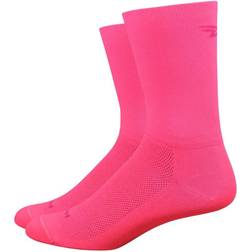 DeFeet Aireator D-Logo Double Cuff Socks Flamingo Socks