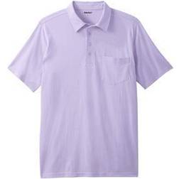 KingSize Lightweight Pocket Polo Shirt - Soft Purple