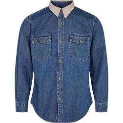 Levi's denim shirt in wash with cord collared