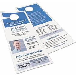 Avery 16150 4 1/4" x 11" Printable Door Hanger with Tear-Away Cards 80/Pack