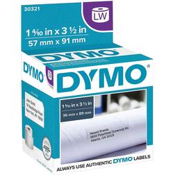 Dymo Sanford ADDRESS LBLS WHITE 1-4/10X3-1/2 2RO (30321)