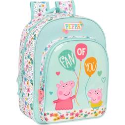 Peppa Pig School Bag Cosy corner Light Blue (26 x 34 x 11 cm)